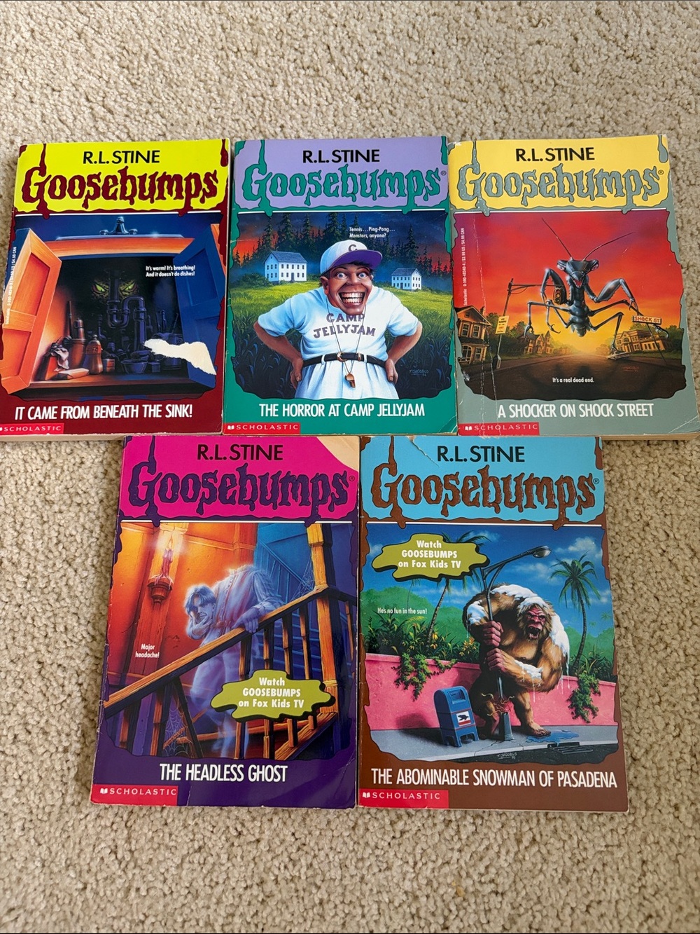 R.L. Stine Goosebumps Book Lot